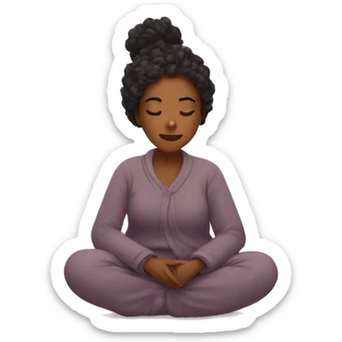 Mindful demure cozy sticker