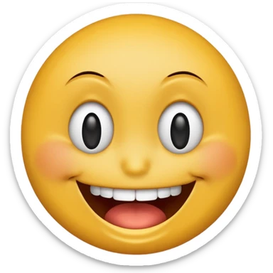 Smiley face mixed 🤗+😬 sticker