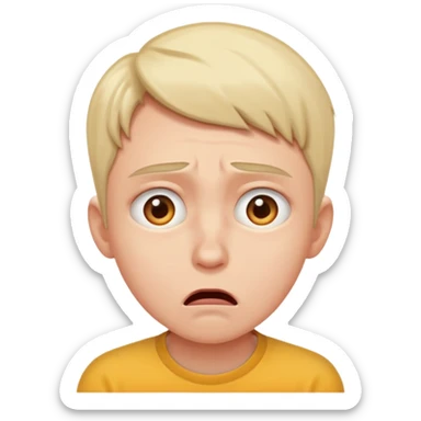 anguish looking up sticker