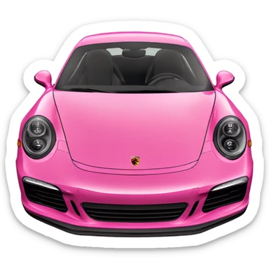 New porsche 911 pink sticker