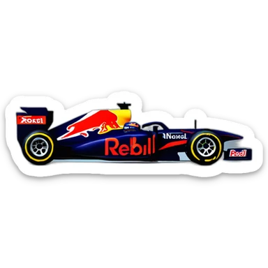 redbull f1 car sticker