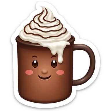hot cocoa sticker