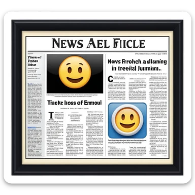 News article of government  sticker