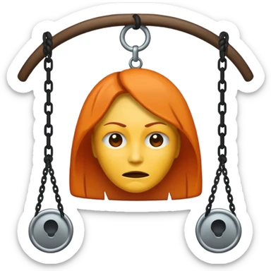 Dead hangwoman sticker