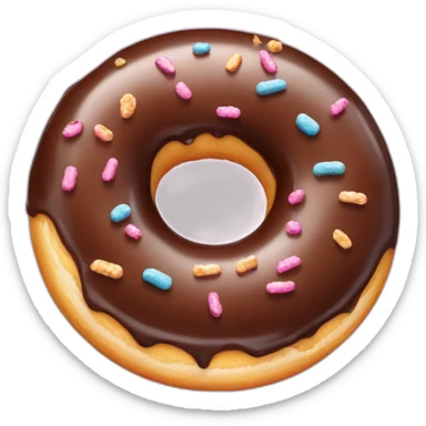 Donuts sucrée au sucre sticker