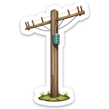 Telephone Pole sticker
