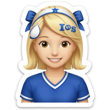 Una niña porrista sticker