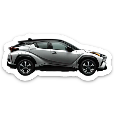 Toyota ch-r noir hybride sticker