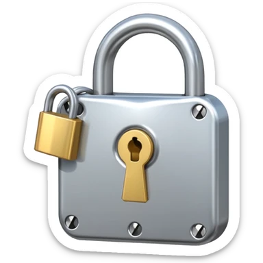 Unlocked mode : cadenas ouvert, grille d’items sans cadenas, ou symbole “créatif” (baguette/étoile). sticker