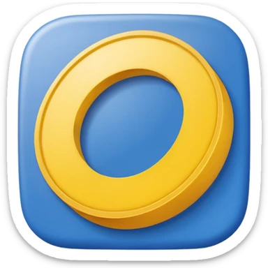 Inside blue square Yellow Circle with blue leters Lidl sticker