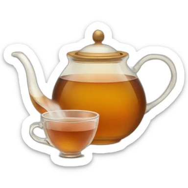Arabic style tea sticker