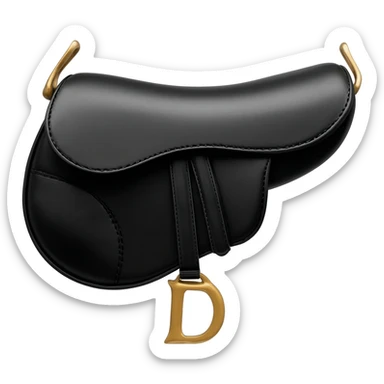 dior black saddle bag sticker