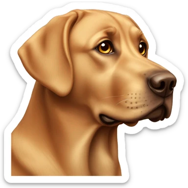 Brown Labrador  sticker