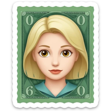 Woman On A Banknote sticker