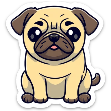 Pug sticker