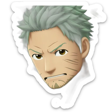 Zoro with wear wano kuni sticker