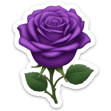 Purple rose sticker