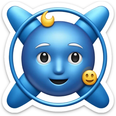 I want emojis for NASDAQ future something blue I say and fancy looking NQ1 for the symbol?  sticker