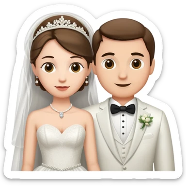 Put him in a wedding gown marrying another man sticker