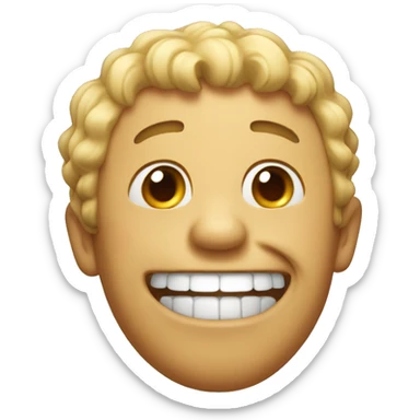 Laughing hard sticker