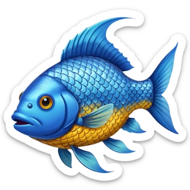 High resolution of  full body fish without distorted , no extra hybrid sticker
