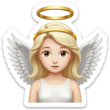 angel with halo sticker