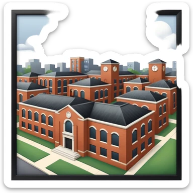 AFUERA DEL CAMPUS SIN CRUZ ARRIBA sticker