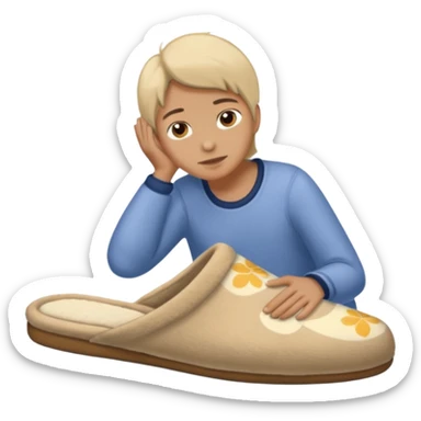 a house slipper thrown by a mother sticker