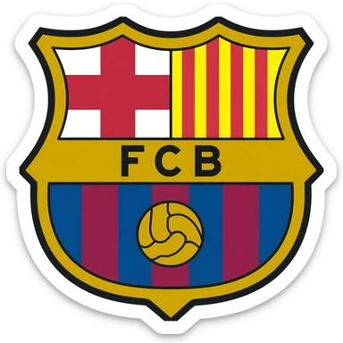 Barcelona club sticker