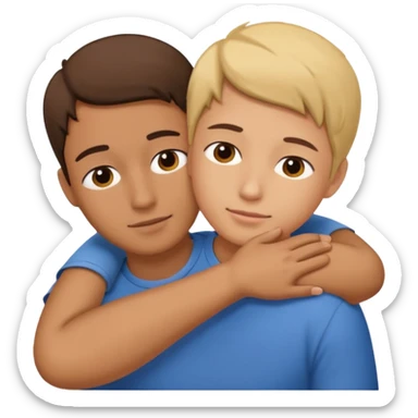 Hand on placed on somebody else’s shoulder to support  sticker