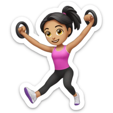 Gimnasio chicas sticker