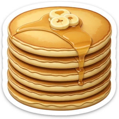 Pancake eating a pancake sticker