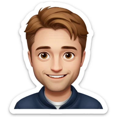 Robert Pattinson smile wamrly sticker