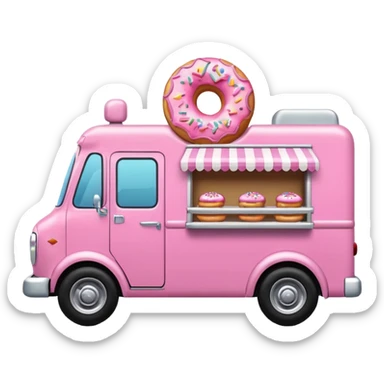 amazing donut truck sticker