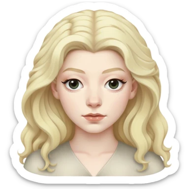Lorde blonde sticker