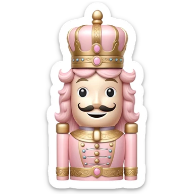 Pastel pink nutcracker  sticker