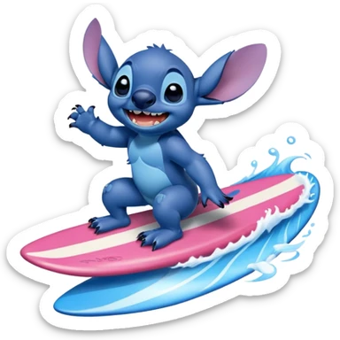 Surfing stitch  sticker