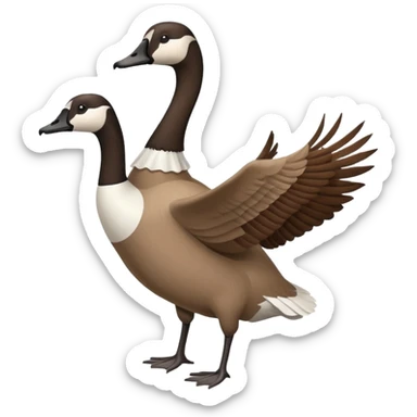 The Canada Goose Is Flying Thanksgiving Day Meal sticker