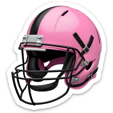 Pink football helmet sticker