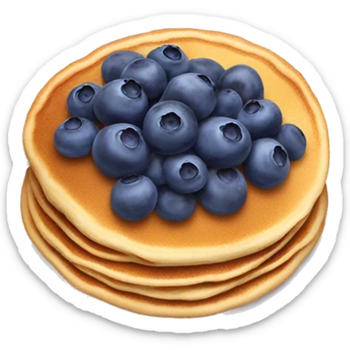 pancakes with blueberries  sticker