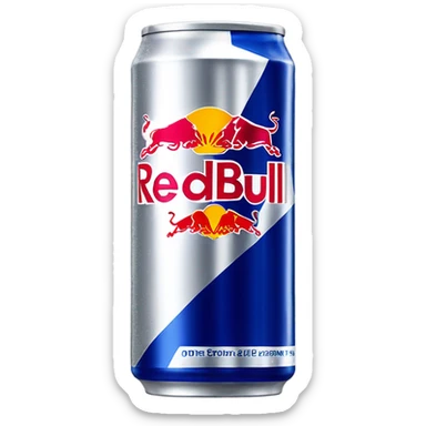 Redbull can sticker