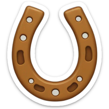horseshoe magnet sticker