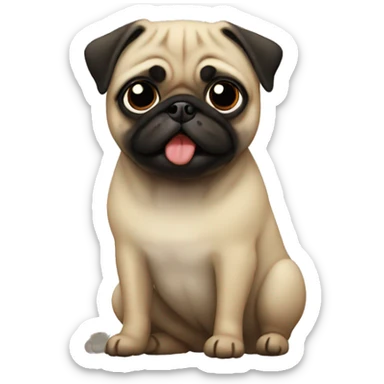 Pug sticker