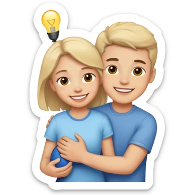 a boy asked his girlfriend to carry him sticker