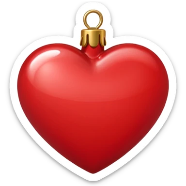 corazon navideño sticker