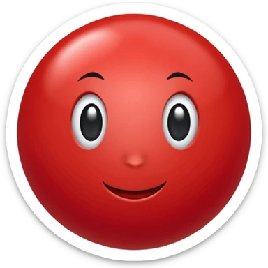 red ballin thing sticker