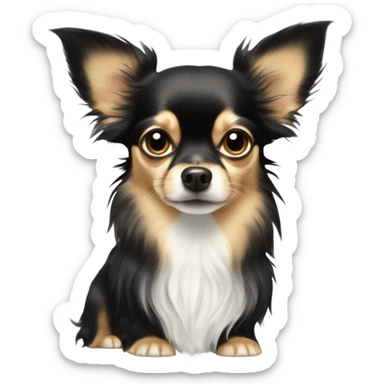 Long haired chihuahua  sticker
