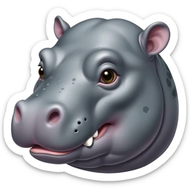 Hippopotame sticker