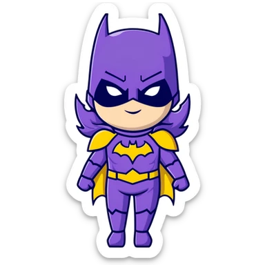 Batgirl superhero sticker
