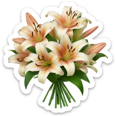 Bouquets of lilies  sticker